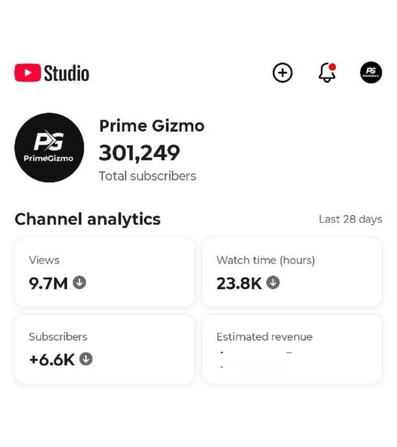 Prime Gizmo YouTube profile